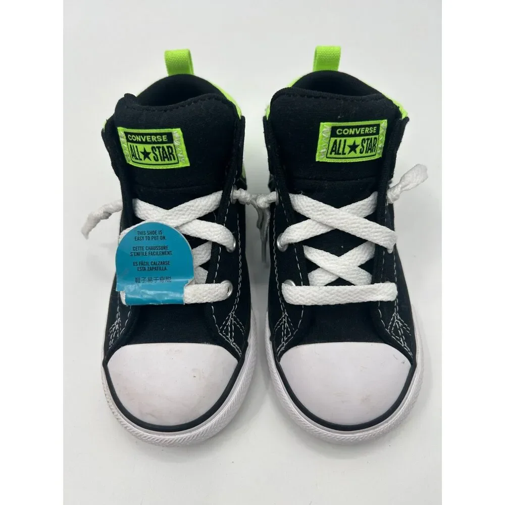 Converse Chuck Taylor All Star Axel Black Green Toddler Shoes Size 10